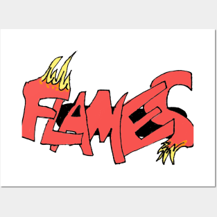 Flames Posters and Art